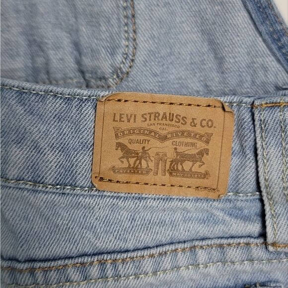 LEVI'S light wash denim Shortall - Picture 6 of 9
